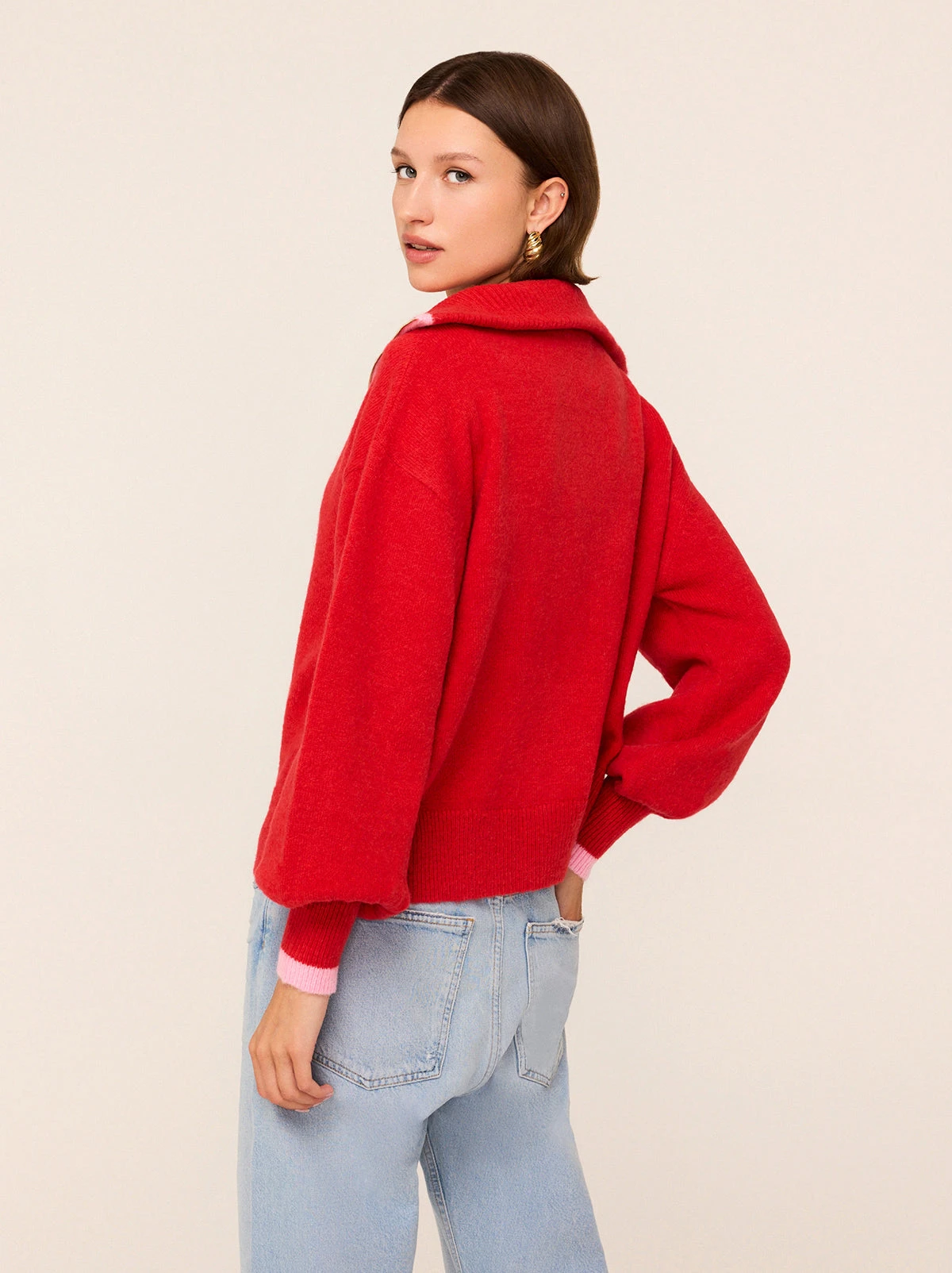 Lorna Red Wool Alpaca Blend Sweater 4 Lorna Red Wool Alpaca Blend Sweater - Image 4