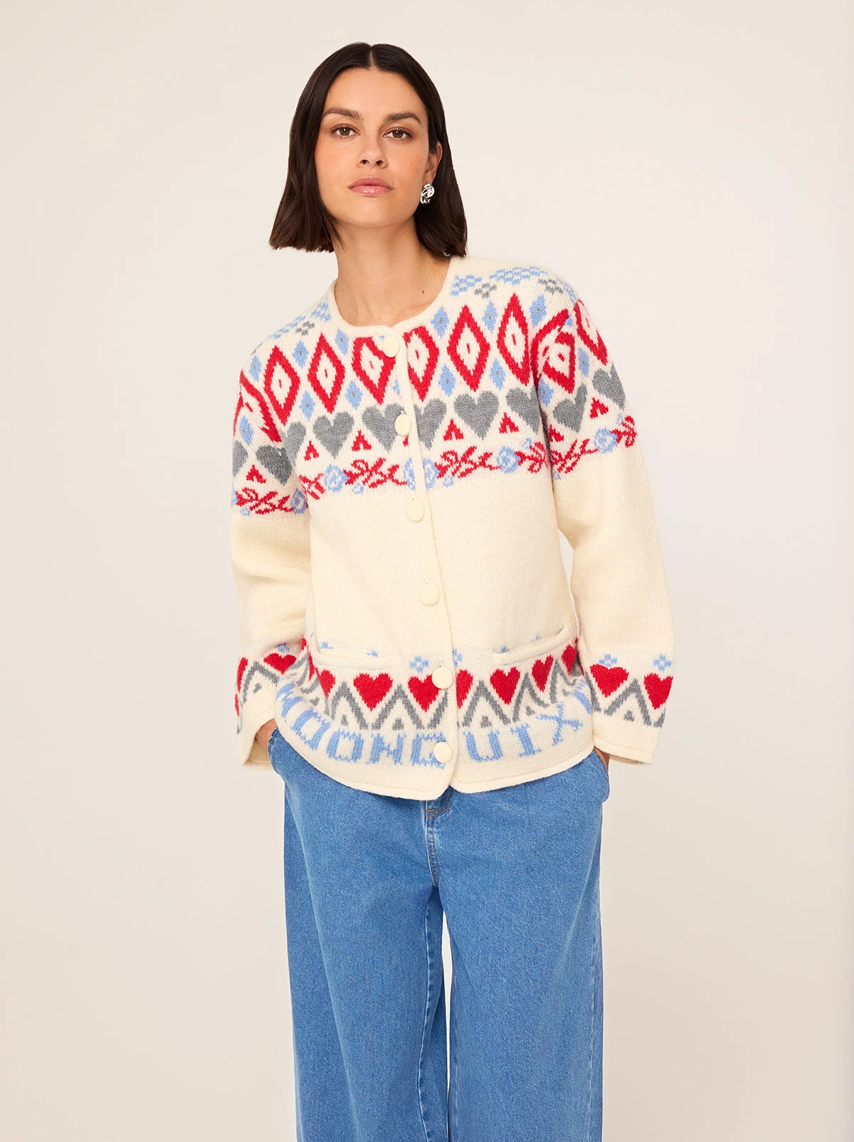 Pandora Fairisle Knit Cardigan 3 Pandora Fairisle Knit Cardigan - Image 3