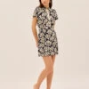 Gretchen Daisy Print Mini Dress