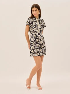 Gretchen Daisy Print Mini Dress