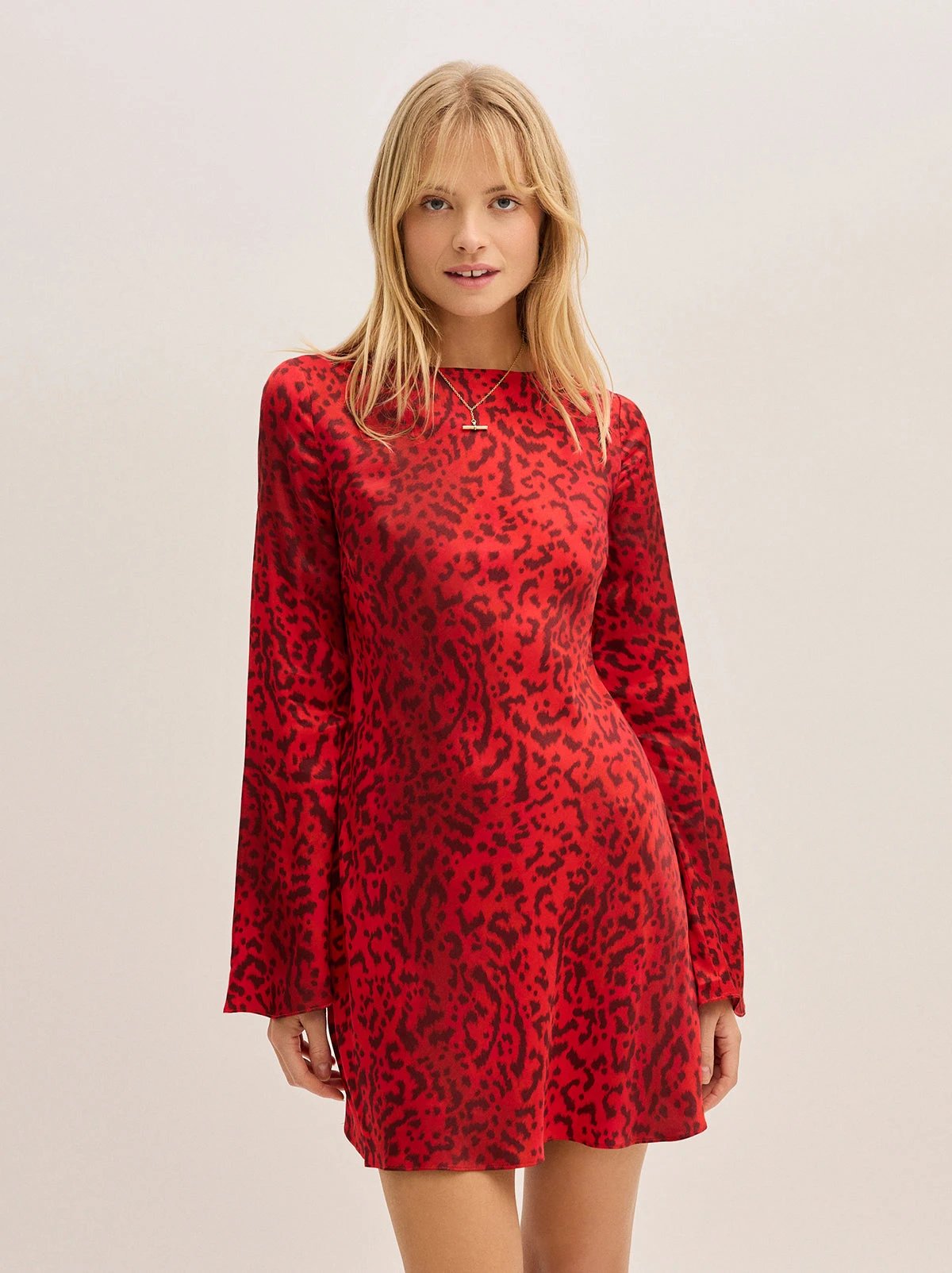 Faye Red Leopard Print Mini Dress 1 Faye Red Leopard Print Mini Dress
