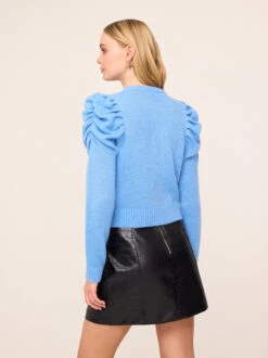 Matilda Blue Knit Cardigan 6 Matilda Blue Knit Cardigan -Kitri Studio 2301917BL MATILDA BLUE 02