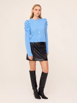 Matilda Blue Knit Cardigan 7 Matilda Blue Knit Cardigan -Kitri Studio 2301917BL MATILDA BLUE 03