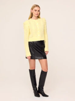 Matilda Lemon Knit Cardigan 6 Matilda Lemon Knit Cardigan -Kitri Studio 2301917L MATILDA LEMON 03
