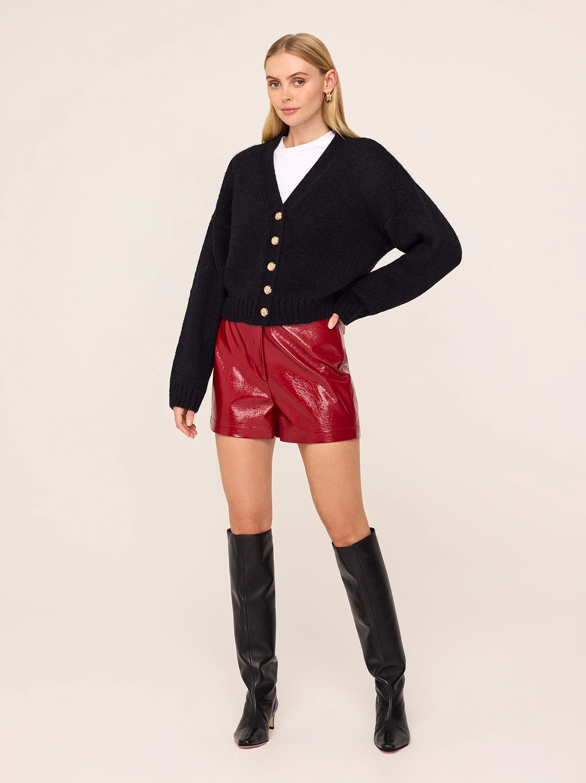 Joanne Black Knit Cardigan 4 Joanne Black Knit Cardigan - Image 4