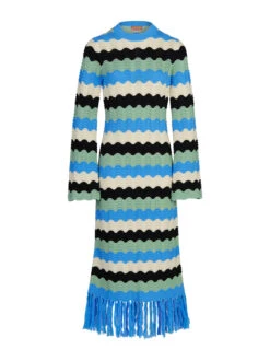 Ondine Blue Multi Crochet Knit Dress 11 Ondine Blue Multi Crochet Knit Dress -Kitri Studio 24.LOOKTWENTYFOUR153684copy2