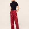 Remi Red Vinyl Trousers