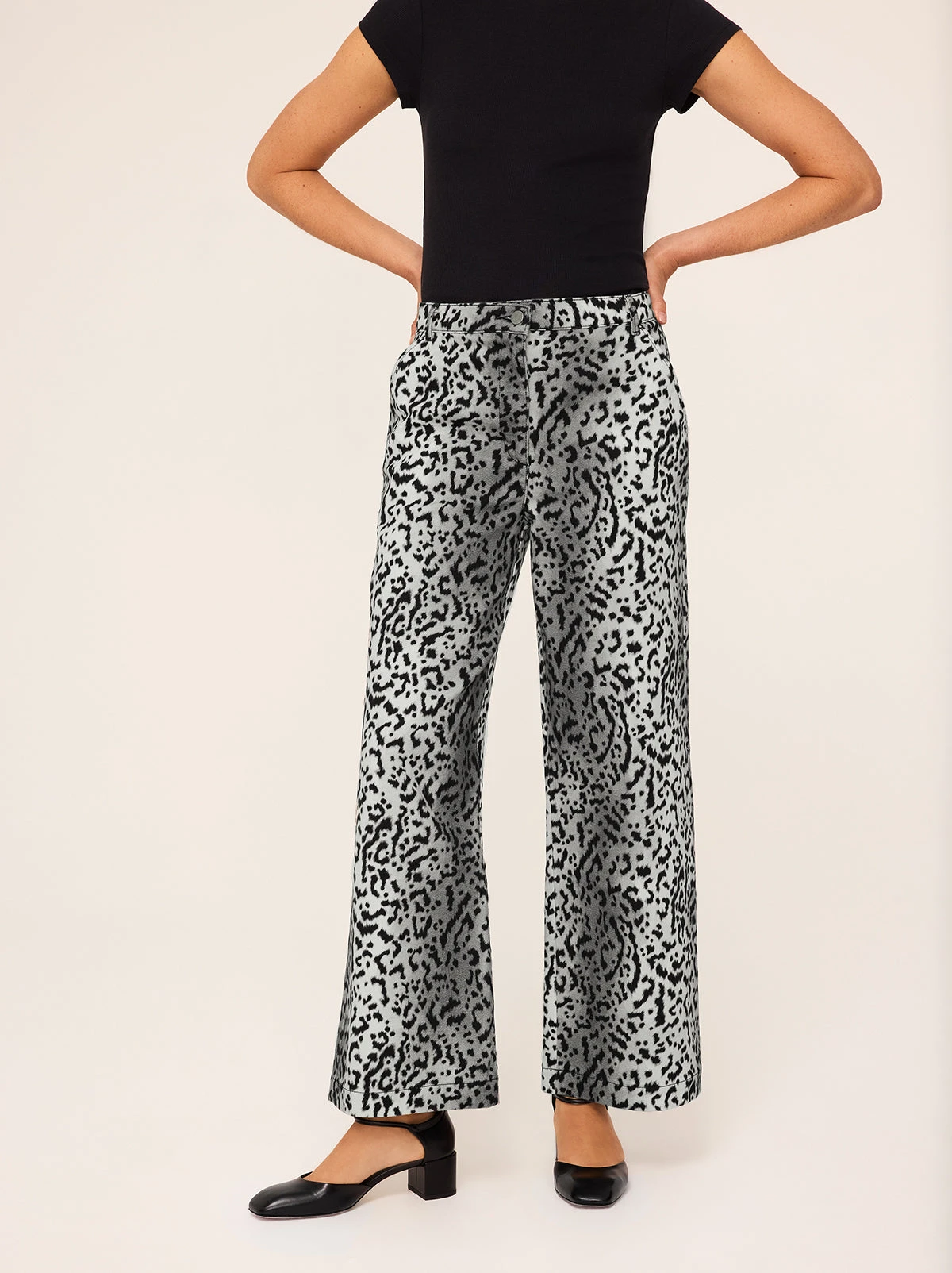 Remi Snow Leopard Print Trousers 3 Remi Snow Leopard Print Trousers - Image 3
