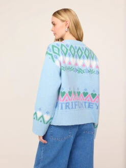 Ashley Blue Fairisle Knit Jumper 6 Ashley Blue Fairisle Knit Jumper -Kitri Studio 2401918BDQ ASHLEY BLUEFAIRSILE 02