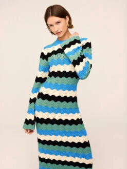 Ondine Blue Multi Crochet Knit Dress 8 Ondine Blue Multi Crochet Knit Dress -Kitri Studio 2401923BM ODINE BLUECROCHETWAVE 061V2 794eb6c5 6b5b 4232 b802 611101c89bbd