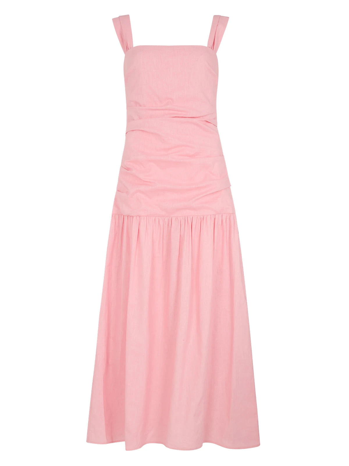 Reese Pink Cotton Linen Dress 9 Reese Pink Cotton Linen Dress - Image 9