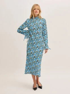 Rory Blue Floral Print Midi Dress 8 Rory Blue Floral Print Midi Dress -Kitri Studio 2404154BF RORYBLUEFLORAL 04