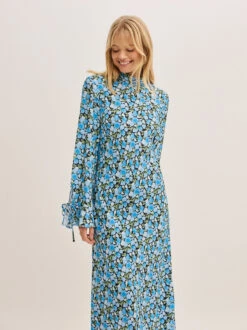 Rory Blue Floral Print Midi Dress 10 Rory Blue Floral Print Midi Dress -Kitri Studio 2404154BF RORYBLUEFLORAL 06