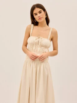 Arya Ivory Cotton Linen Dress 9 Arya Ivory Cotton Linen Dress -Kitri Studio 2404155C ARYAIVORY 004 V2 b407b6e5 84d2 43a5 8bef 2baf0afd762a