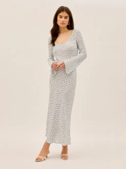 Gia Blue Daisy Print Dress