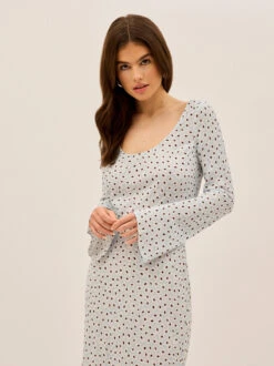 Gia Blue Daisy Print Dress -Kitri Studio 2404158BD GIABLUEDAISY 003 V2