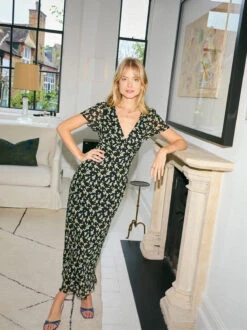 Talia Black Cherry Print Dress 26 Talia Black Cherry Print Dress -Kitri Studio 2404163BC TALIABLACKCHERRY 03