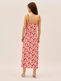 Norah Pink Floral Print Dress -Kitri Studio 2404165PPF NORAHPINKFLORAL 004 V2