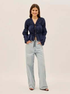 Maia Navy Cotton Top -Kitri Studio 2404222NB MAIANAVY 004 V2