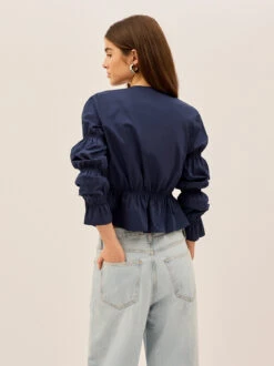 Maia Navy Cotton Top -Kitri Studio 2404222NB MAIANAVY 005 V2