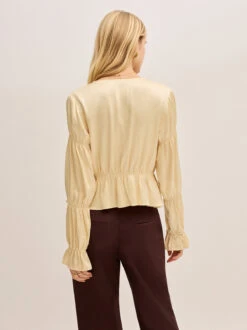 Maia Butter Yellow Satin Top -Kitri Studio 2404222Y MAIABUTTERSATIN 09