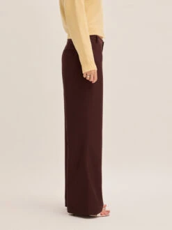Helena Mocha Low Rise Tailored Trousers -Kitri Studio 2404606A HELENAMOCHA 04