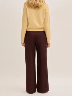 Helena Mocha Low Rise Tailored Trousers -Kitri Studio 2404606A HELENAMOCHA 05