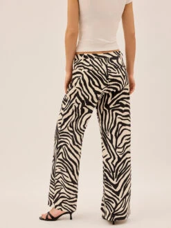Helena Zebra Print Low Rise Tailored Trousers -Kitri Studio 2404606Z HELENAZEBRA 004 V2