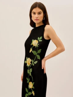 Blanca Black Rose Knit Dress 6 Blanca Black Rose Knit Dress -Kitri Studio 2404927BR BLANCABLACKROSE 003 V2