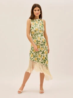 Tabara Yellow Rose Knit Dress 11 Tabara Yellow Rose Knit Dress -Kitri Studio 2404932YR TABARAYELLOWROSE 002 V2