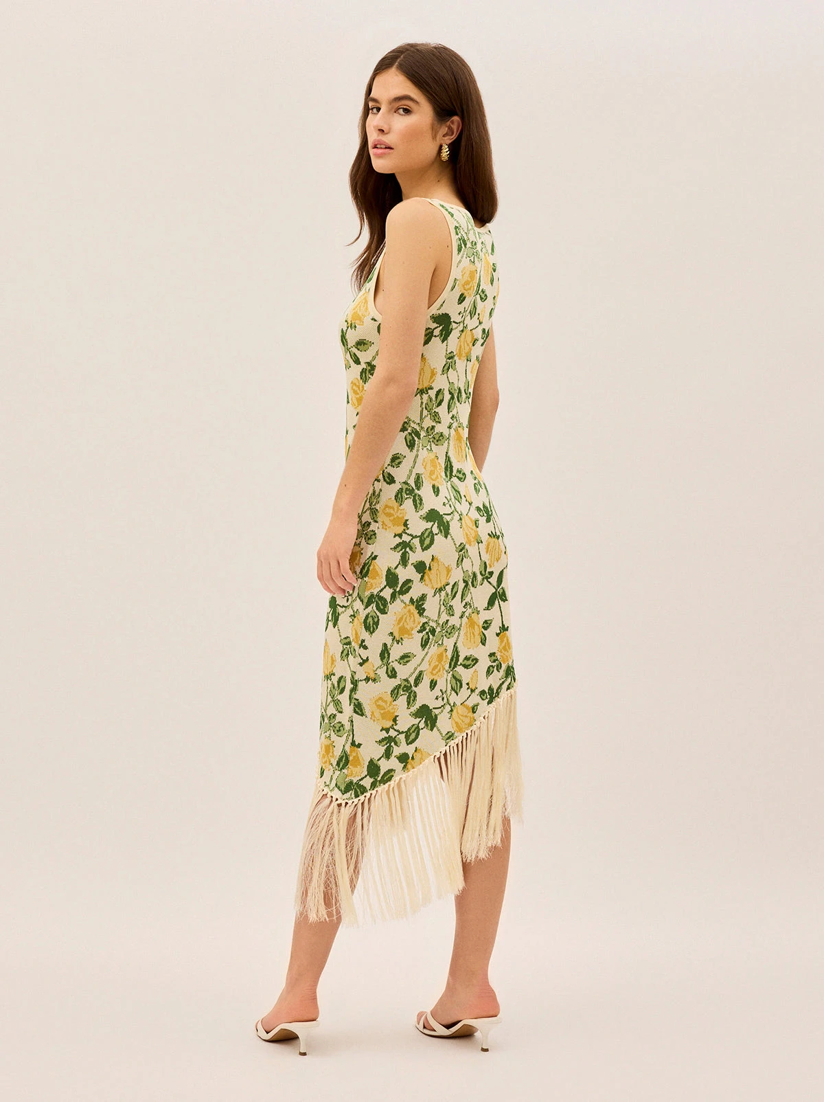 Tabara Yellow Rose Knit Dress 6 Tabara Yellow Rose Knit Dress - Image 6