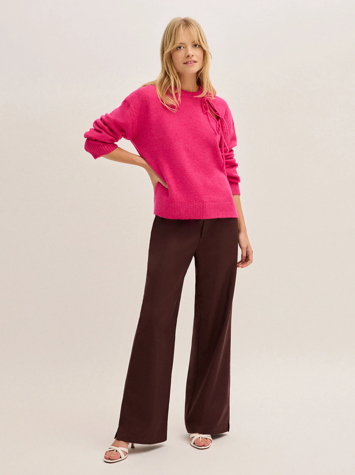 Alana Pink Knit Jumper 2 Alana Pink Knit Jumper - Image 2