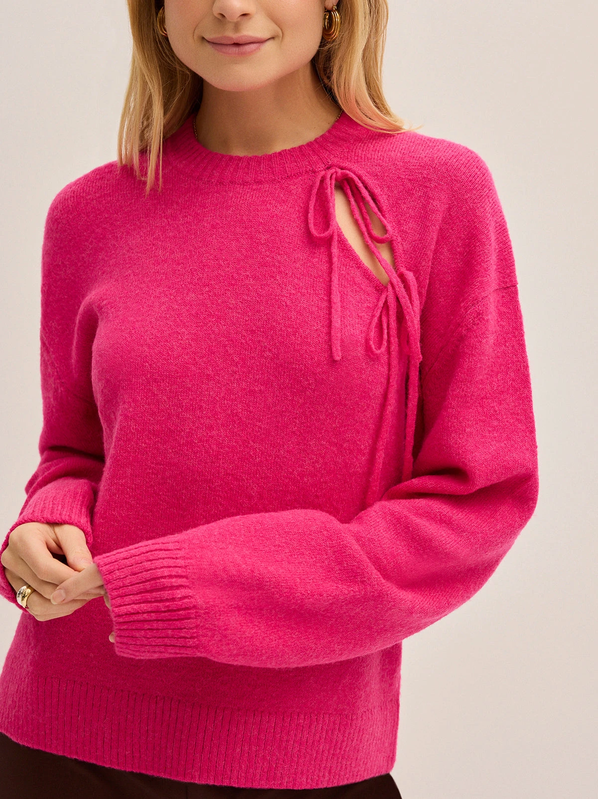 Alana Pink Knit Jumper 4 Alana Pink Knit Jumper - Image 4