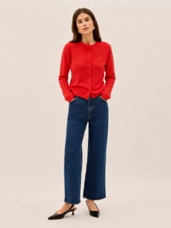 Cassandra Red Knit Cardigan 7 Cassandra Red Knit Cardigan -Kitri Studio 2404950R CASSANDRARED 003 V2