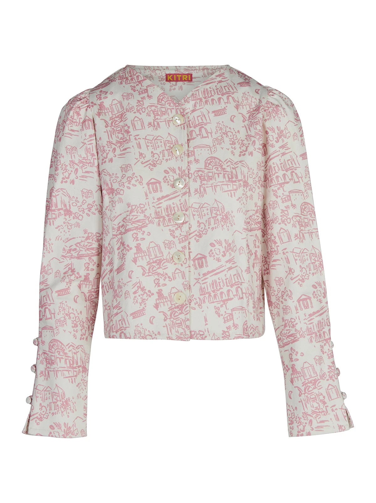 Olivia Pink Theatre Print Denim Top 5 Olivia Pink Theatre Print Denim Top - Image 5