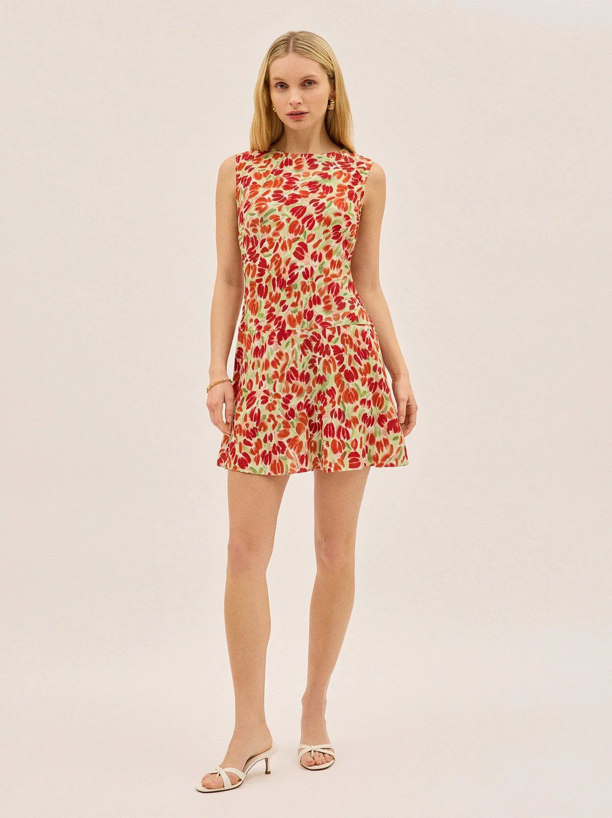Aimee Tulip Print Mini Dress 4 Aimee Tulip Print Mini Dress - Image 4