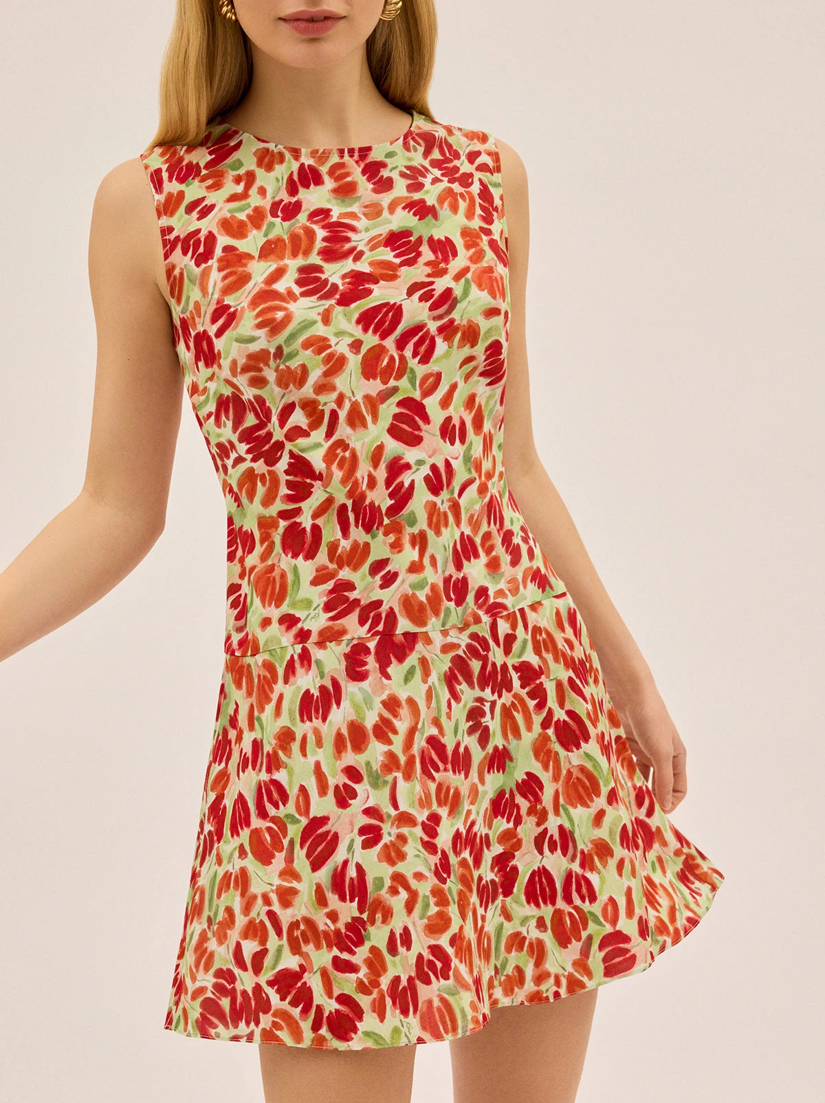 Aimee Tulip Print Mini Dress 2 Aimee Tulip Print Mini Dress - Image 2