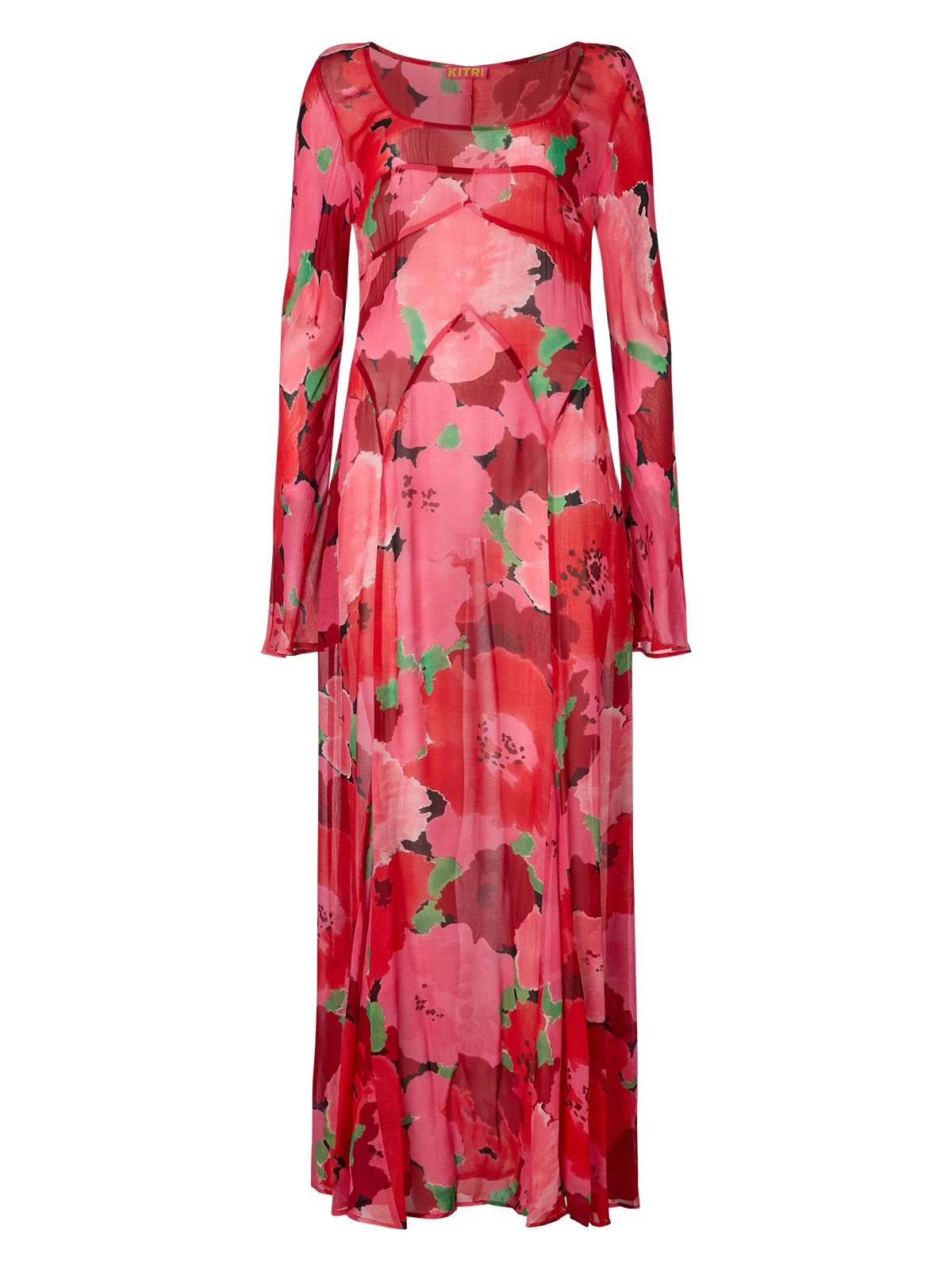 Alessia Pink Watercolour Floral Print Dress 8 Alessia Pink Watercolour Floral Print Dress - Image 8