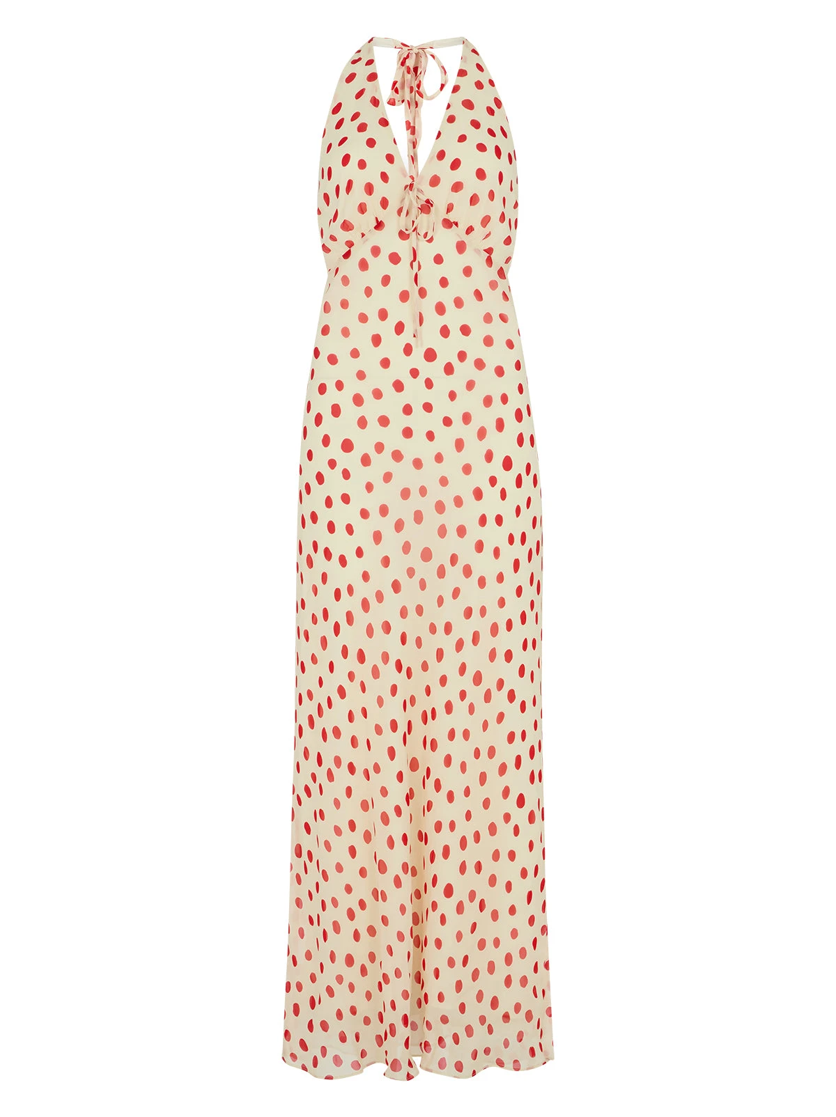 Amalia Red Polka Dot Halterneck Dress 8 Amalia Red Polka Dot Halterneck Dress - Image 8
