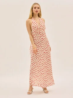 Amalia Red Polka Dot Halterneck Dress 12 Amalia Red Polka Dot Halterneck Dress -Kitri Studio AMALIA RED POLKA DOT ECOM V2 002