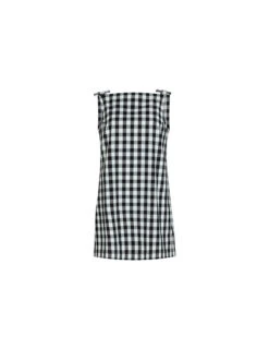 Angelica Gingham Linen Blend Mini Dress 15 Angelica Gingham Linen Blend Mini Dress -Kitri Studio ANGELICA BLACK GINGHAM