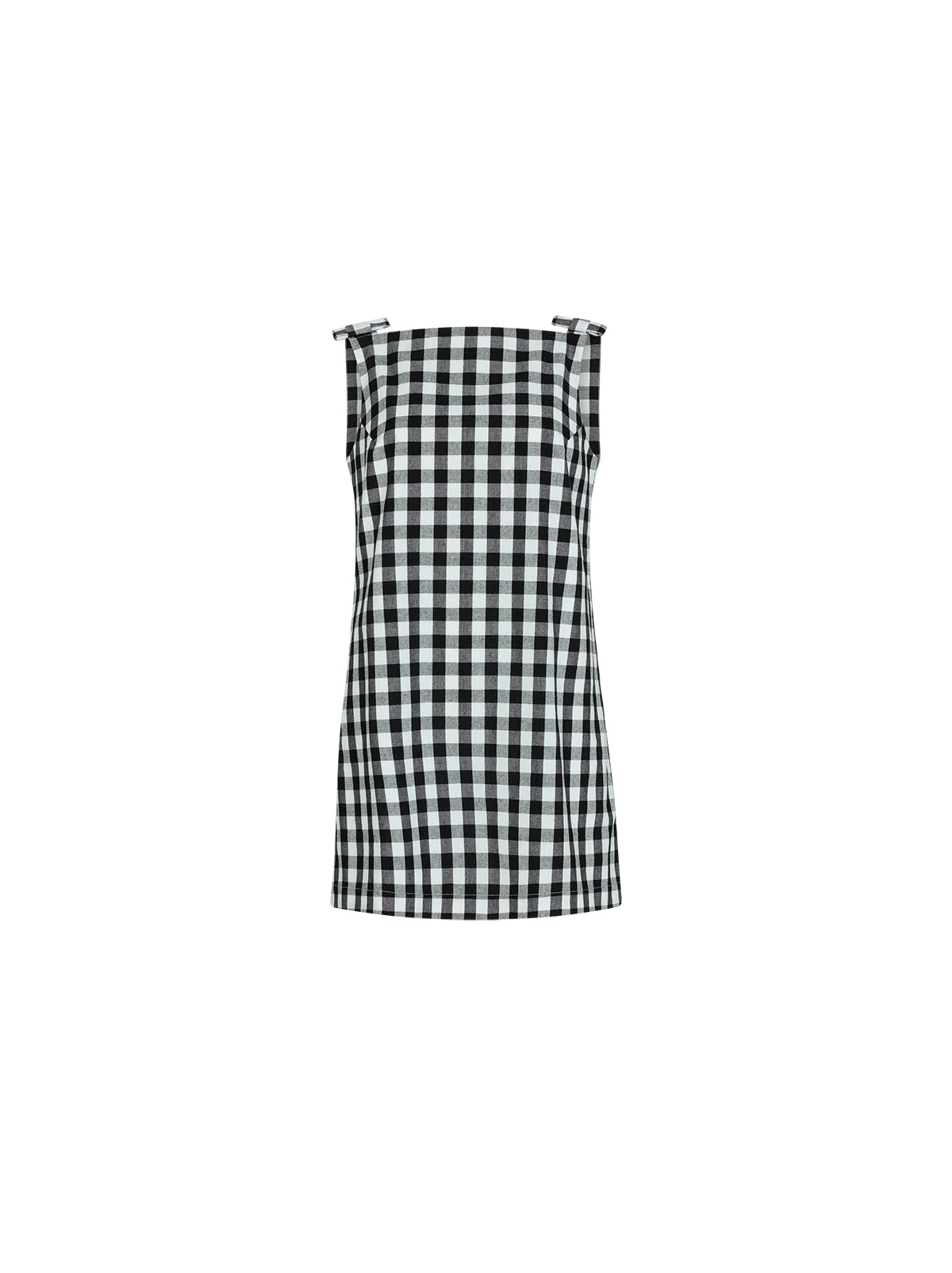 Angelica Gingham Linen Blend Mini Dress 8 Angelica Gingham Linen Blend Mini Dress - Image 8