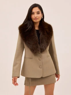 Anthia Tailored Blazer 19 Anthia Tailored Blazer -Kitri Studio ANTHIA TAUPE ECOM 02