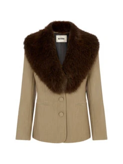 Anthia Tailored Blazer 20 Anthia Tailored Blazer -Kitri Studio ANTHIA TAUPE MANNEQUIN