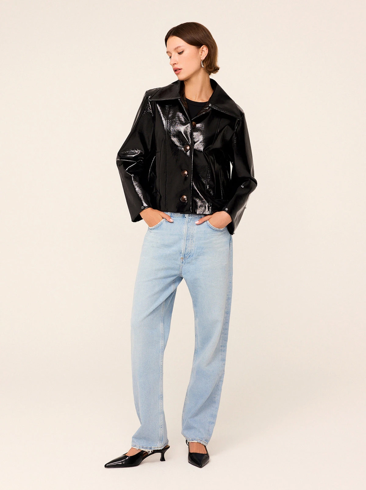 Bonnie Black Vinyl Jacket 4 Bonnie Black Vinyl Jacket - Image 4