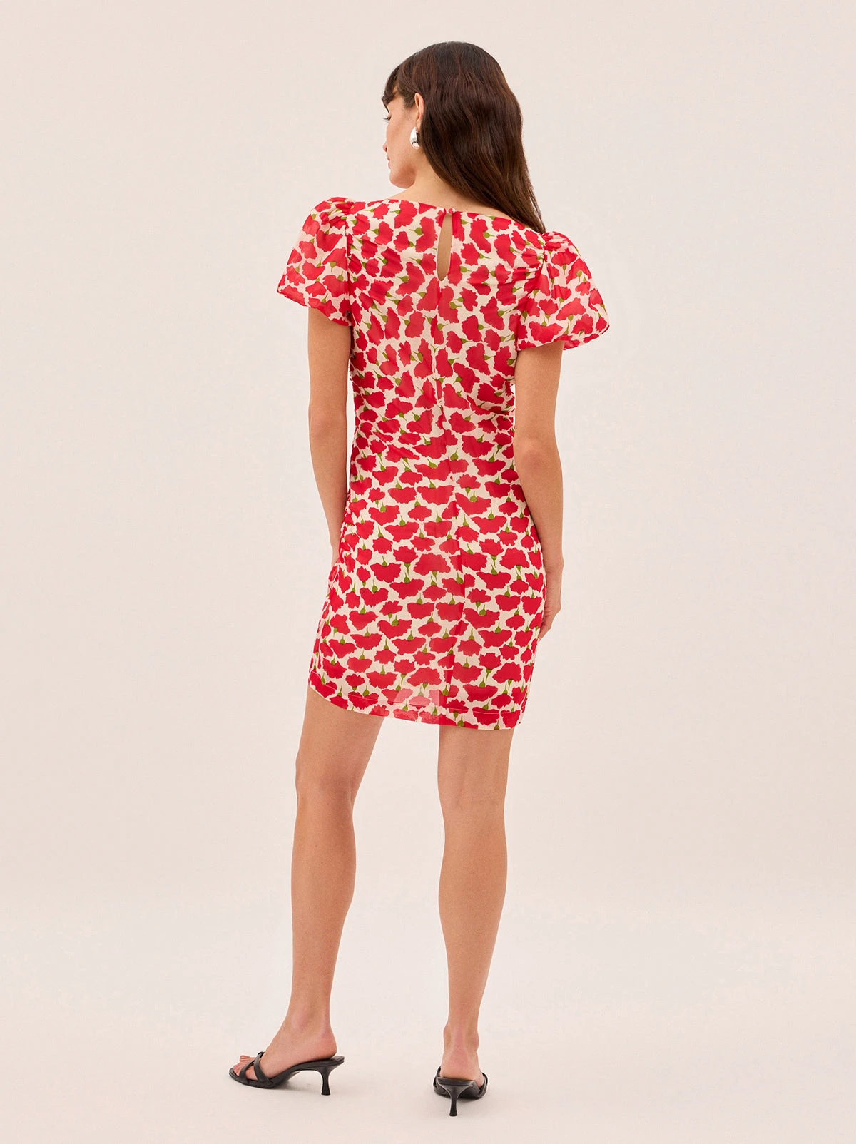 Caitlin Carnation Print Mini Dress 2 Caitlin Carnation Print Mini Dress - Image 2