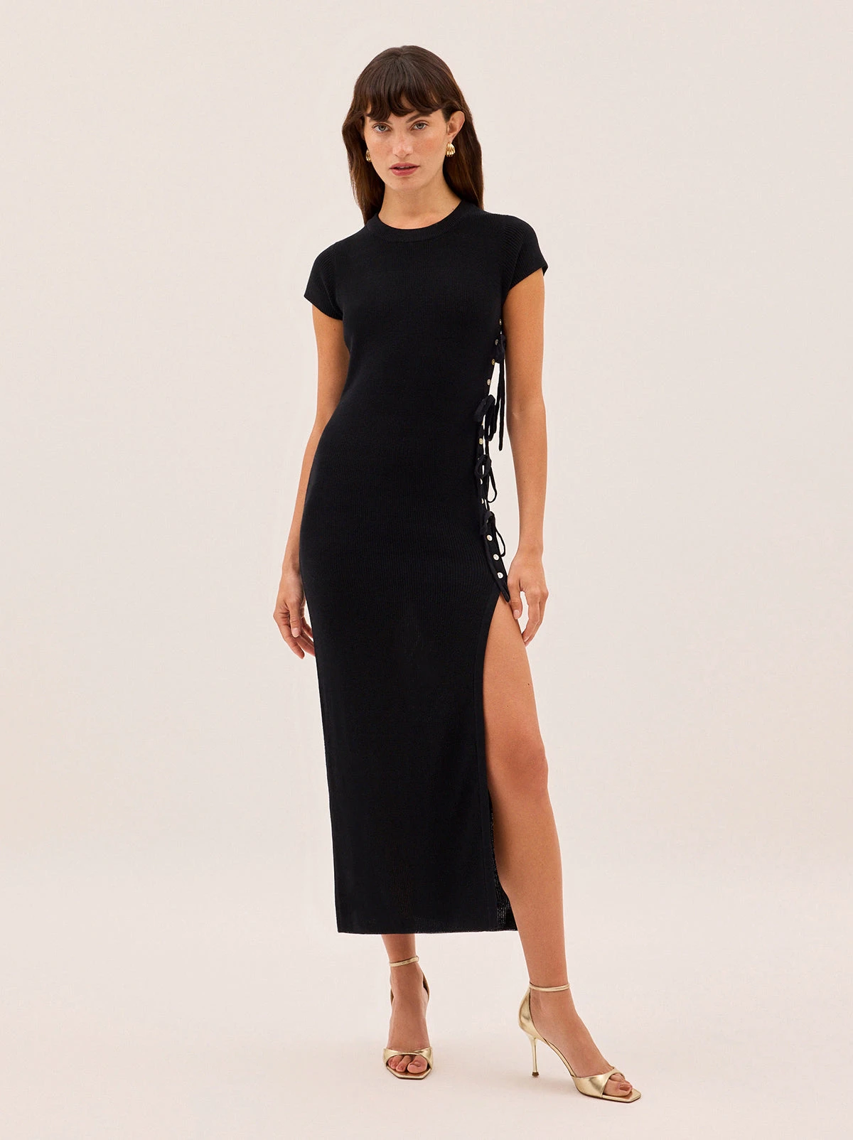 Calista Black Knit Dress 5 Calista Black Knit Dress - Image 5