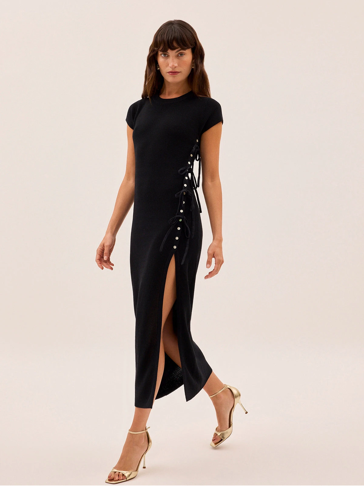 Calista Black Knit Dress 2 Calista Black Knit Dress - Image 2