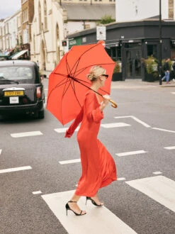 Camille Red Satin Dress 16 Camille Red Satin Dress -Kitri Studio CAMILLE RED LOOKBOOK 4