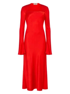 Camille Red Satin Dress 21 Camille Red Satin Dress -Kitri Studio CAMILLE RED SATIN MANNEQUIN